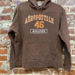 Aeropostale Athletics Brown Hoodie